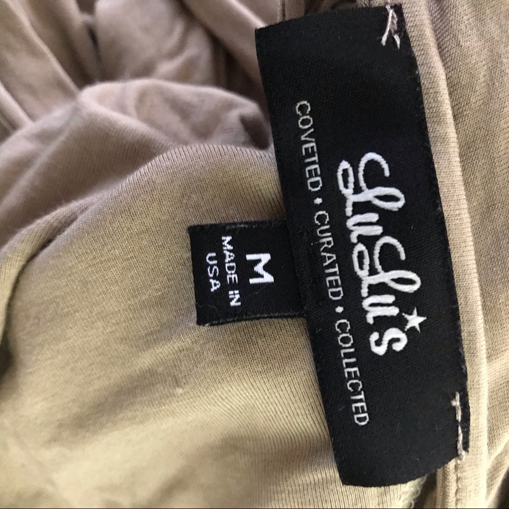 Open back brown long sleeve blouse - Picture 5 of 5